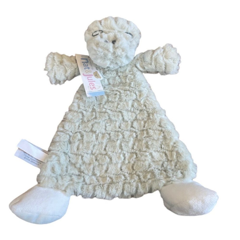 DEMDACO Arnie Alligator Mint Green Children's Plush Rattle Blankie